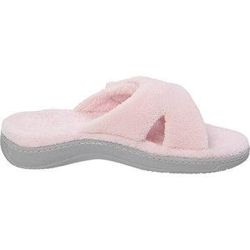 Vionic Women's Indulge Relax Slipper - Ladies Comfortable Cozy Adjustable House Slippers that include Three-Zone Comfort with Orthotic Insole Arch Support, Soft House Shoes for Ladies